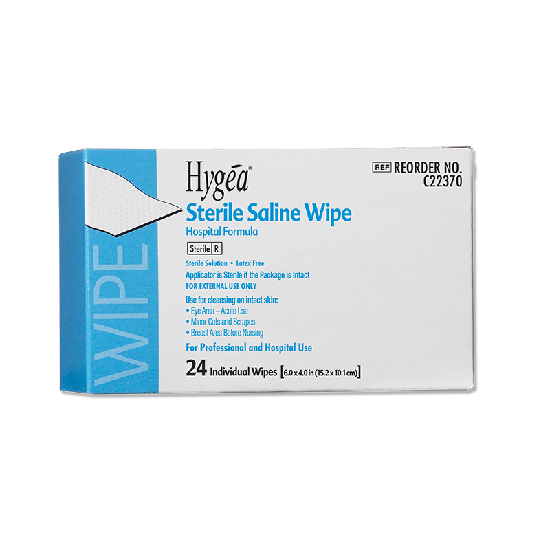 Sterile Saline Wipes by Hygea: Gentle Cleansing and Hydration