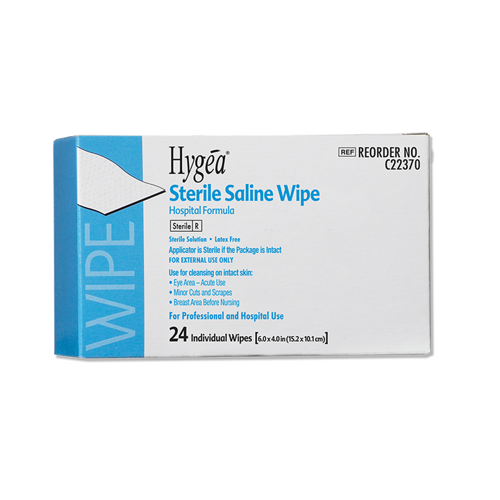 Sterile Saline Wipes by Hygea: Gentle Cleansing and Hydration