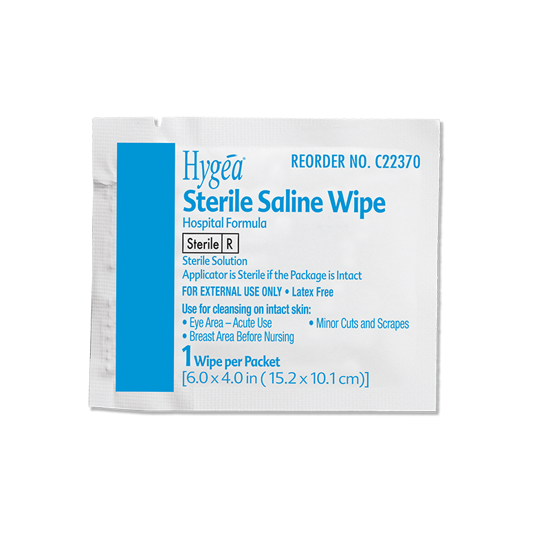 Sterile Saline Wipes by Hygea: Gentle Cleansing and Hydration