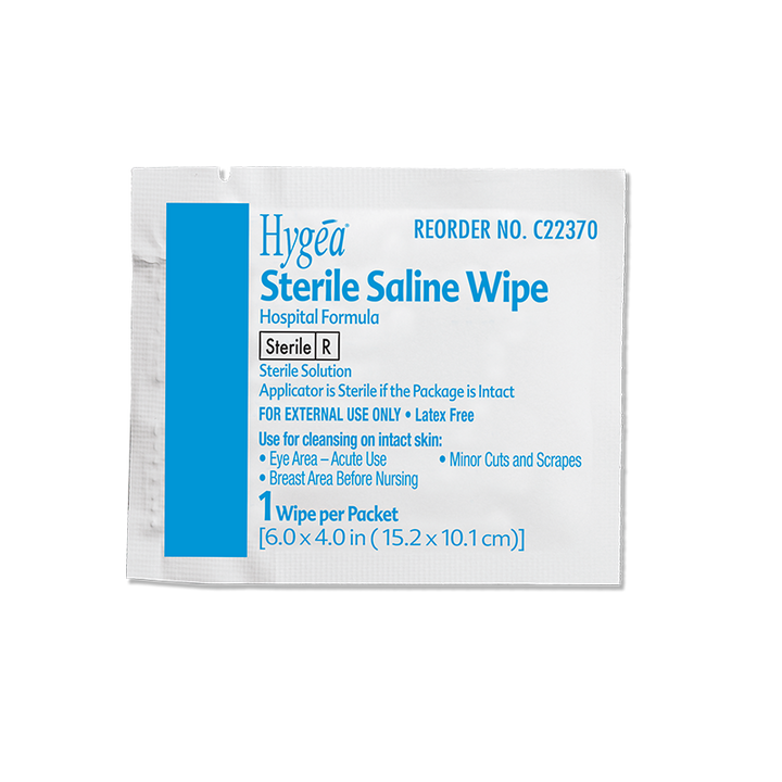 Sterile Saline Wipes by Hygea: Gentle Cleansing and Hydration