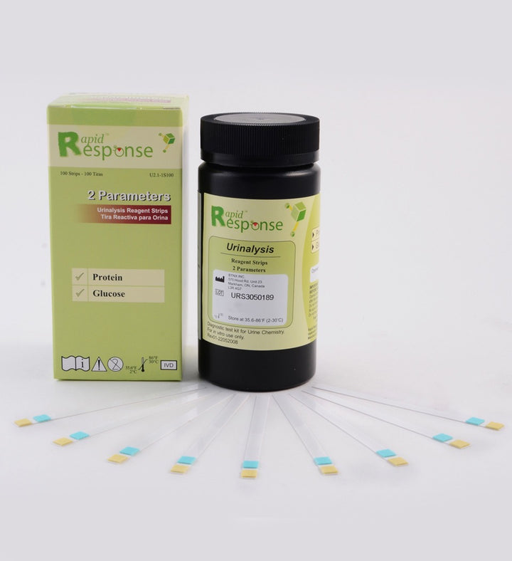 Test de glucose et de protéines en 2 minutes