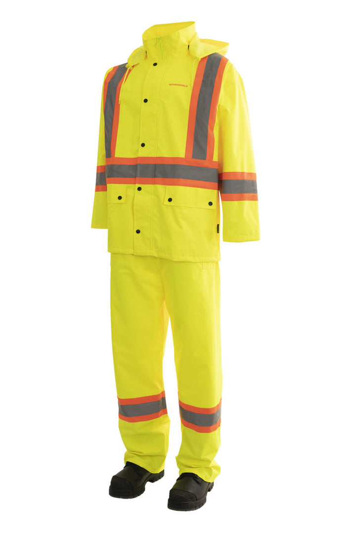 Traje de lluvia de alta visibilidad de 3 piezas ForceField CSA