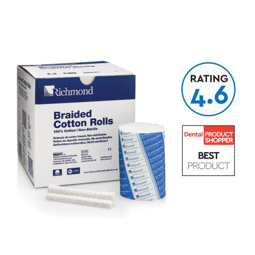 Braided Cotton Rolls: Superior Fit & Absorption for Dental Procedures