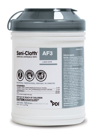 Sani-Cloth AF3 Wipes: Disinfect On-The-Go (160 Wipes)