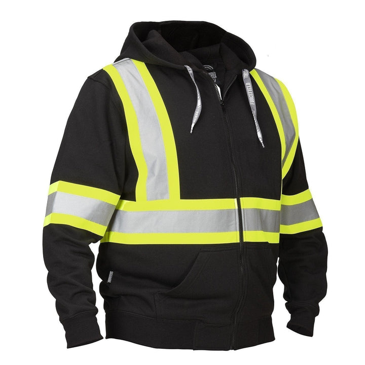 ForceField Deluxe Hi Vis Safety Hoodie Attached Hood