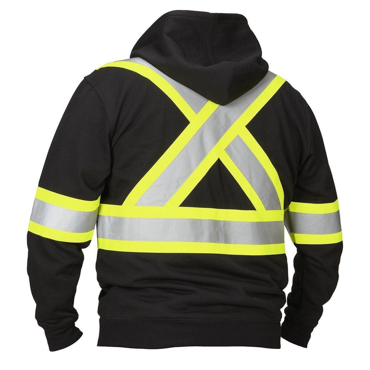 ForceField Deluxe Hi Vis Safety Hoodie Attached Hood