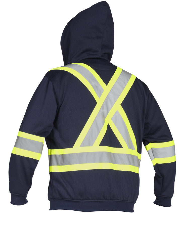 ForceField Deluxe Hi Vis Safety Hoodie Attached Hood