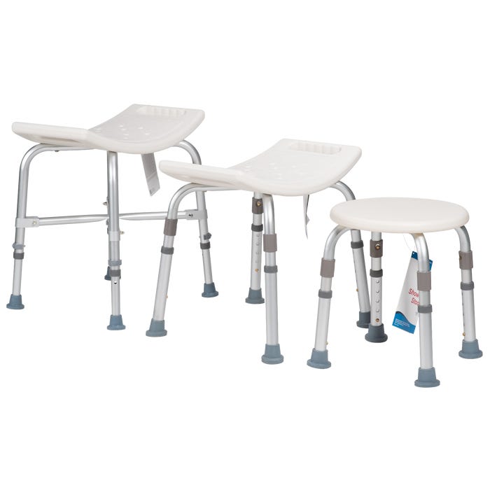 Dynarex Bariatric Shower Chair Without Back - Secure Bathing Solution