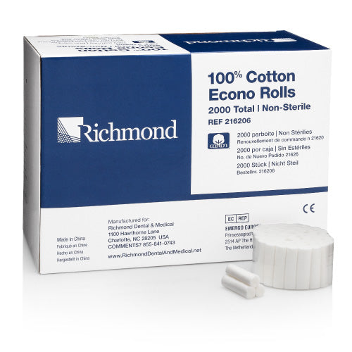Richmond Econo Rolls Cotton Rolls for Dental Practices (1.5")