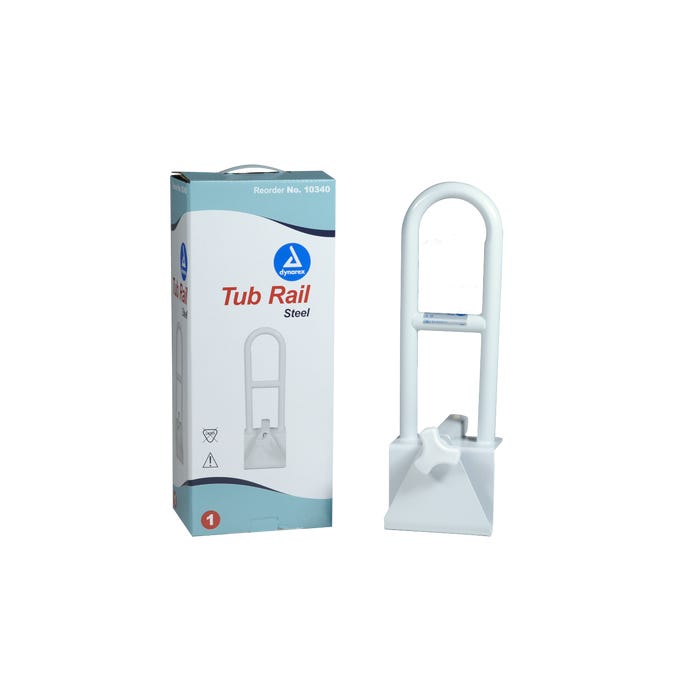 Dynarex Steel Clamp-On Tub Rail - Secure Bathroom Assistance