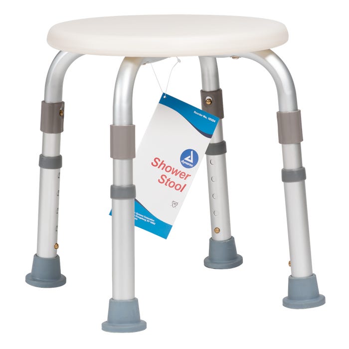 Dynarex Shower Stool - Compact and Secure Bathing Aid