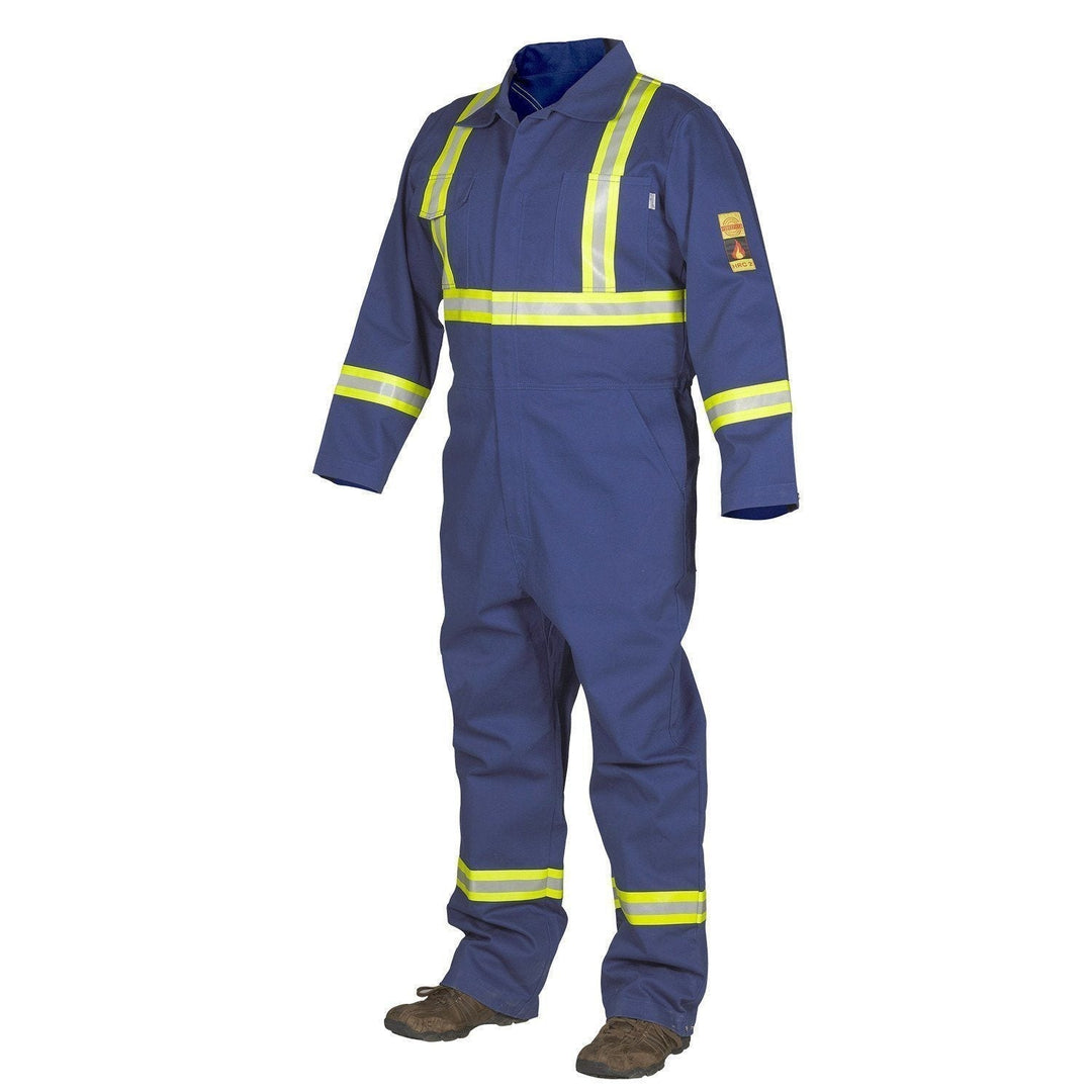 ForceField FR Treated 100% Cotton Coverall with Reflective Tape
