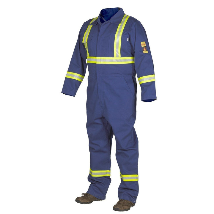 ForceField FR Treated 100% Cotton Coverall with Reflective Tape