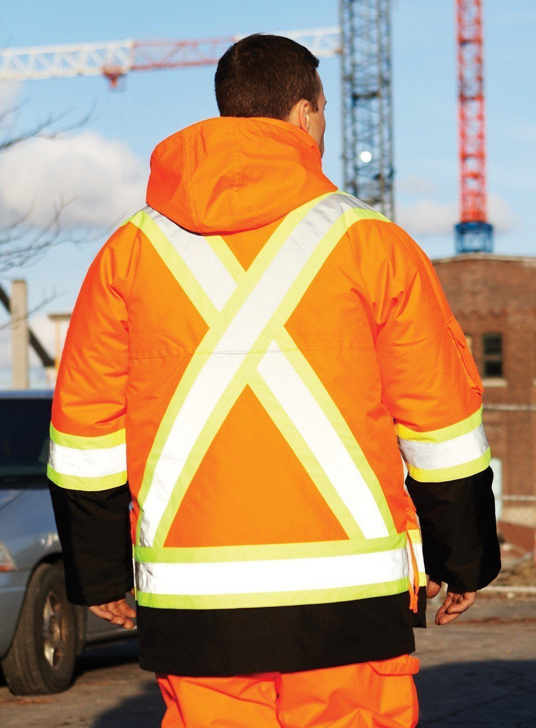 ForceField Hi Vis Safety Winter Cargo Parka