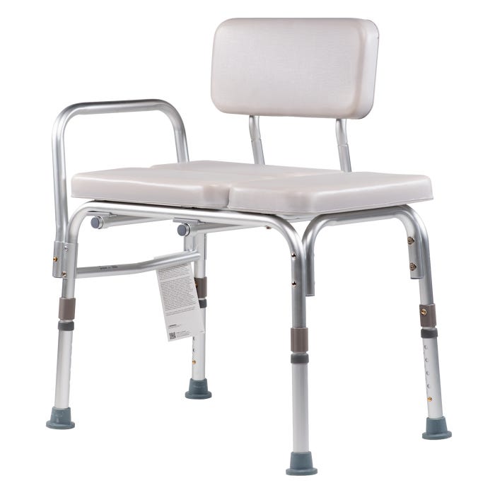 Dynarex Padded Tub Transfer Bench - Comfortable & Secure