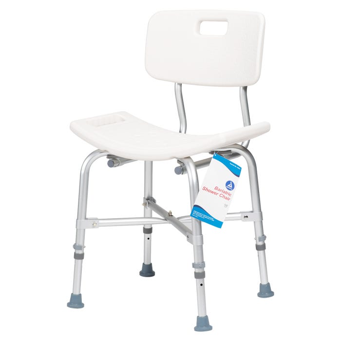 Dynarex Bariatric Shower Chair with Back - Secure Bathing Aid