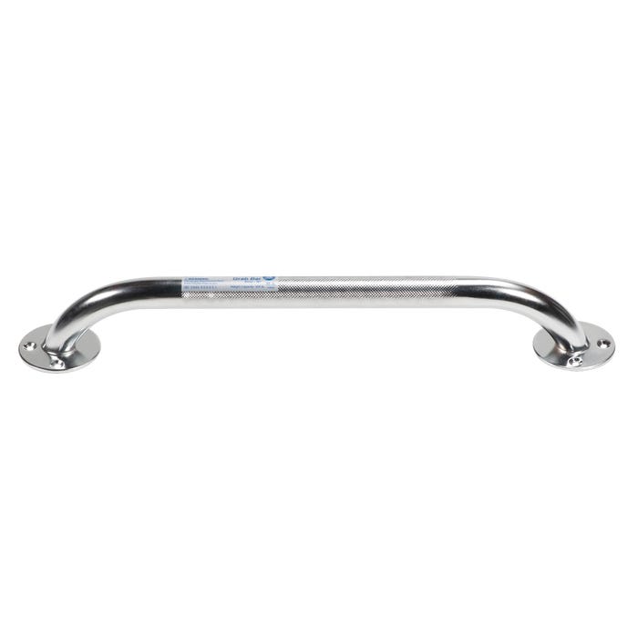 Dynarex Chrome Knurled Grab Bars - Secure Bathroom Support