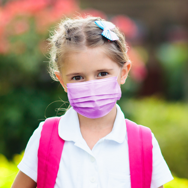 Kid Wearing Face Mask