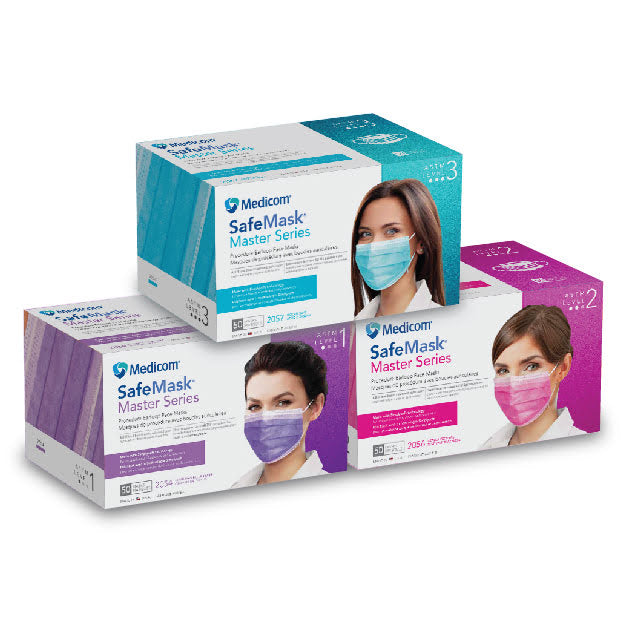 Mascarilla con lazo para las orejas SafeMask Master Series: tecnología Simply Soft