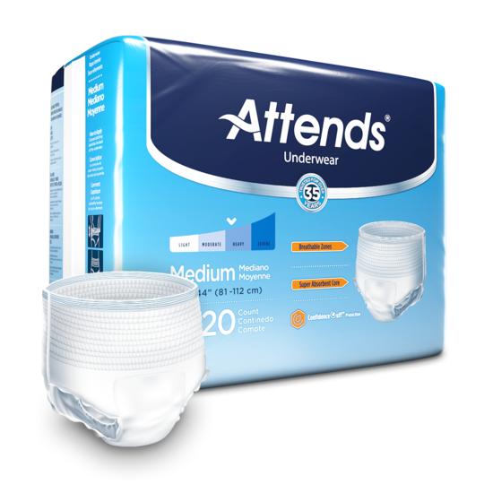 Stay Dry & Active Attends Extra Absorbency Underwear