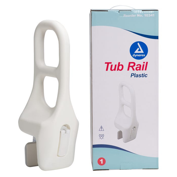 Dynarex Plastic Tub Rail - Secure Bathroom Support