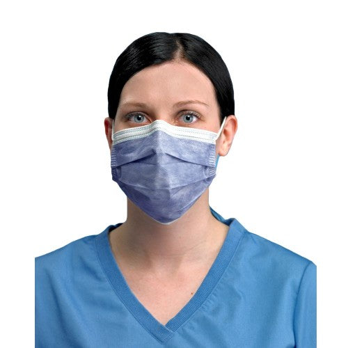 PRIMED Level 3 Anti-Fog Foam Earloop Face Mask Indigo 4-Ply With Filter