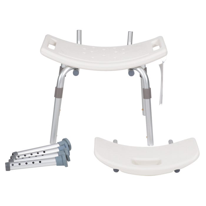 Dynarex Deluxe Shower Chair with Back - Comfort & Stability