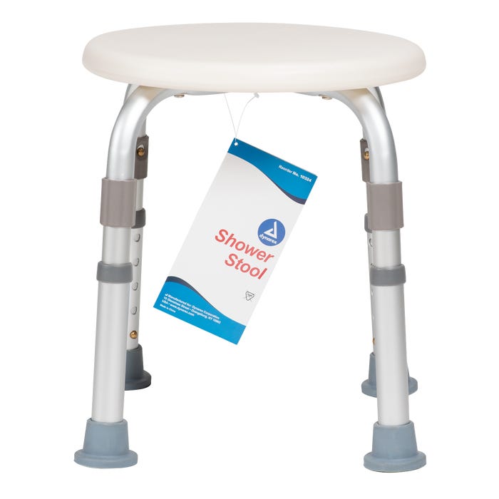 Dynarex Shower Stool - Compact and Secure Bathing Aid