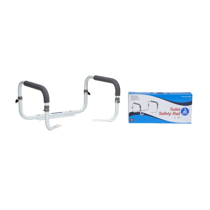 Dynarex Toilet Safety Rail - Secure Bathroom Support