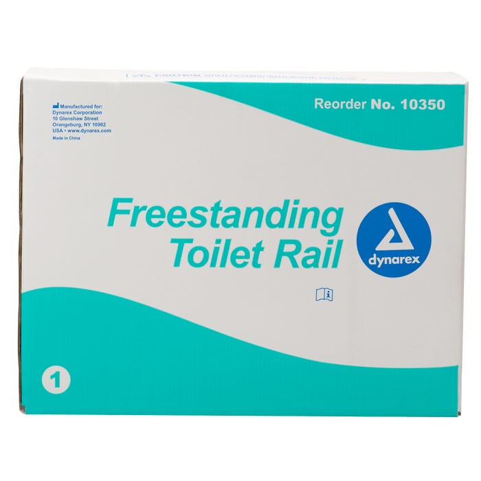 Dynarex Freestanding Toilet Rail - Sturdy Support Solution