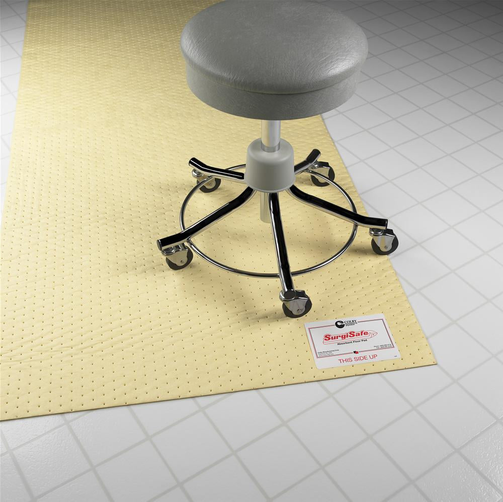 surgisafe absorbent floor mats: Color: White, Size: 28" x 72"